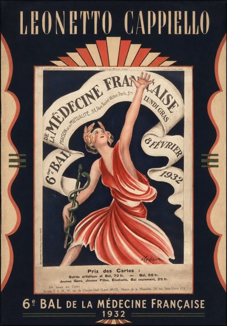 Leonetto Cappiello 6E Bal De La Médecine Française - 1932 No6 - Plakát
