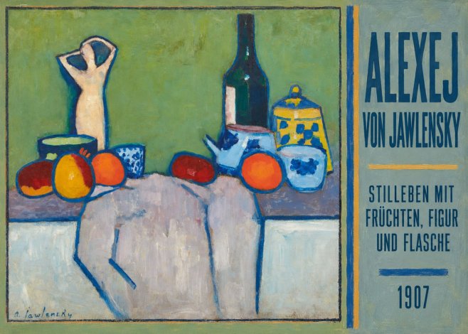 Alexej von Jawlensky Stilleben Mit Früchten, Figur Und Flasche 1907 No5 - Plakát