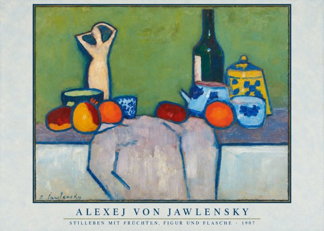 Alexej von Jawlensky Stilleben Mit Früchten, Figur Und Flasche 1907 No6 - Plakát