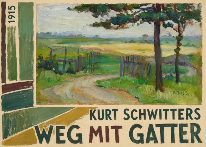 Kurt Schwitters Weg Mit Gatter No2 - Plakát