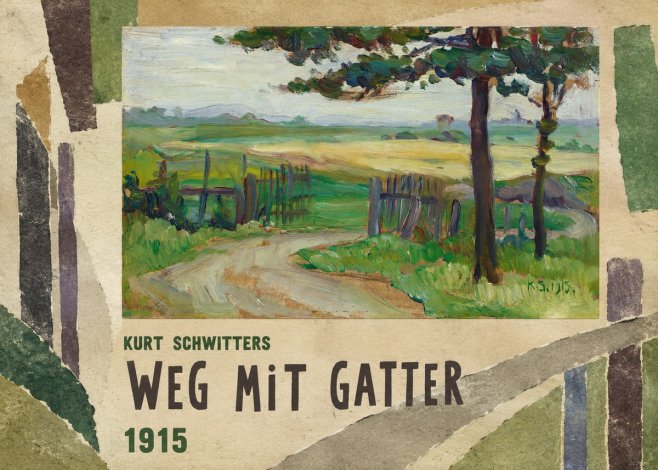 Kurt Schwitters Weg Mit Gatter No3 - Plakát