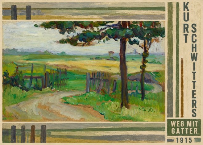 Kurt Schwitters Weg Mit Gatter No4 - Plakát