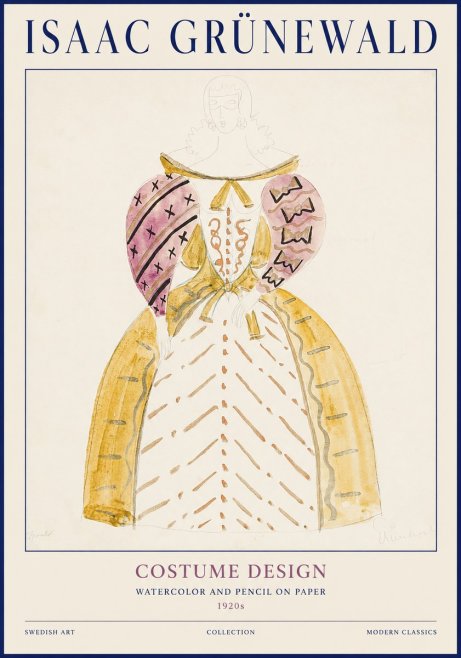 Isaac Grünewald Costume Design XII No1 - Plakát