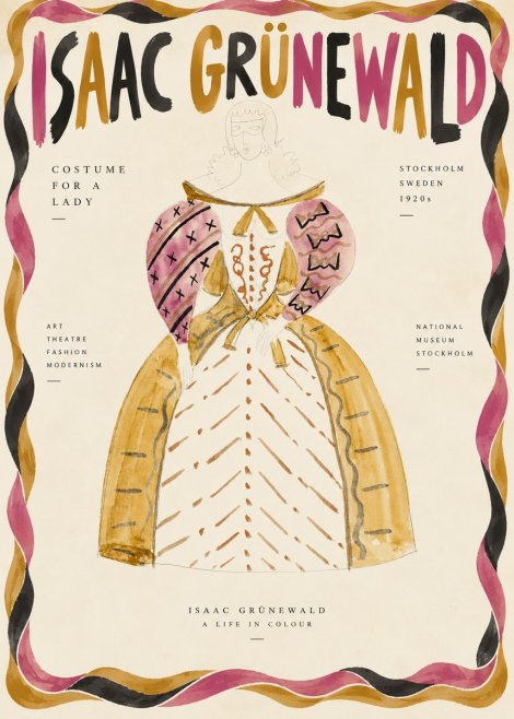 Isaac Grünewald Costume Design XII No5 - Plakát