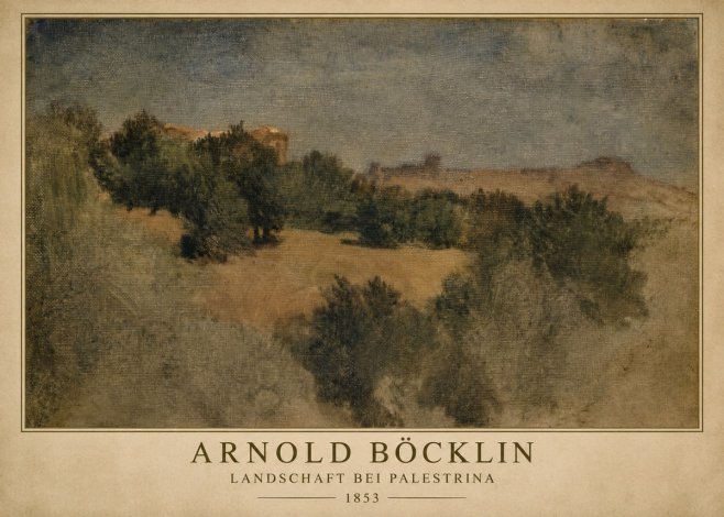 Arnold Böcklin Landschaft Bei Palestrina No1 - Plakát
