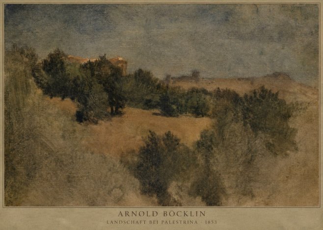 Arnold Böcklin Landschaft Bei Palestrina No2 - Plakát