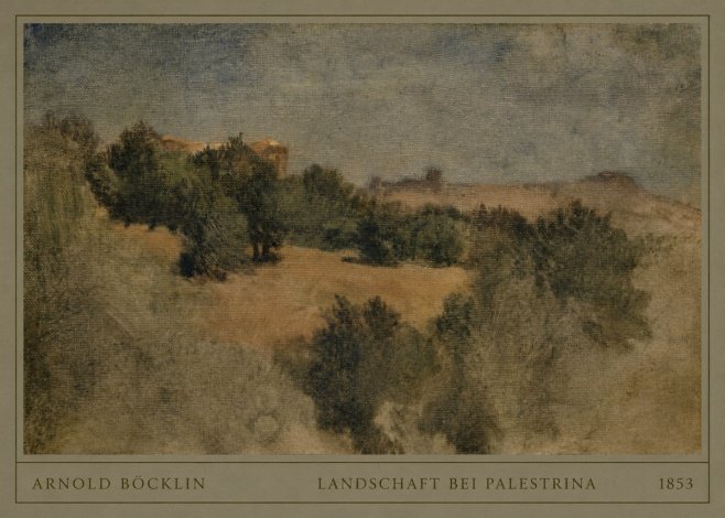 Arnold Böcklin Landschaft Bei Palestrina No4 - Plakát