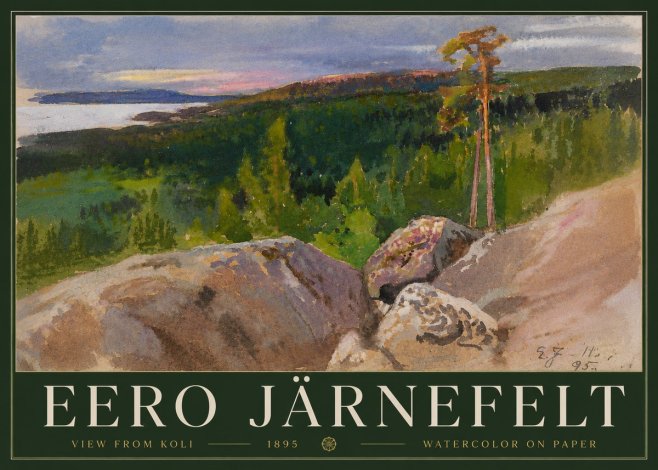 Eero Järnefelt View from Koli No3 - Plakát