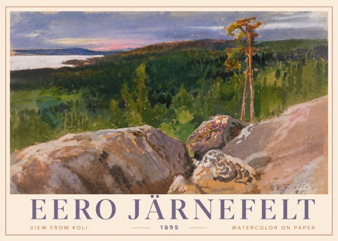 Eero Järnefelt View from Koli No4 - Plakát