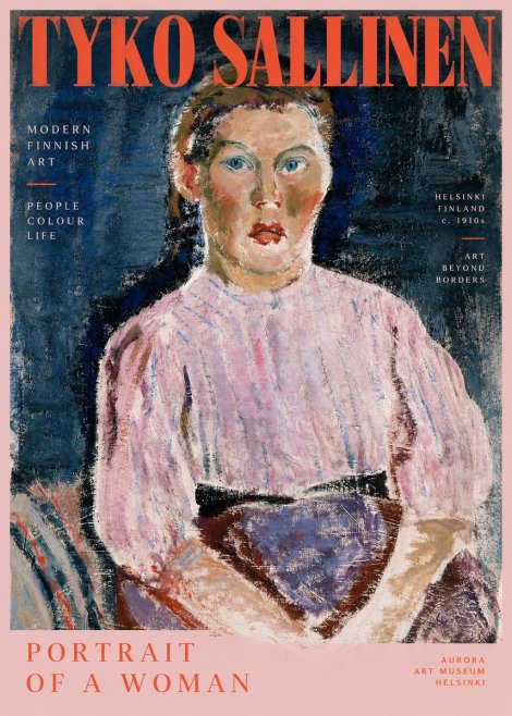 Tyko Sallinen Portrait of a Woman II No2 - Plakát