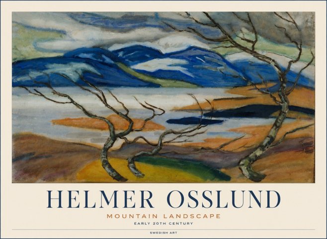 Helmer Osslund Mountain Landscape No1 - Plakát