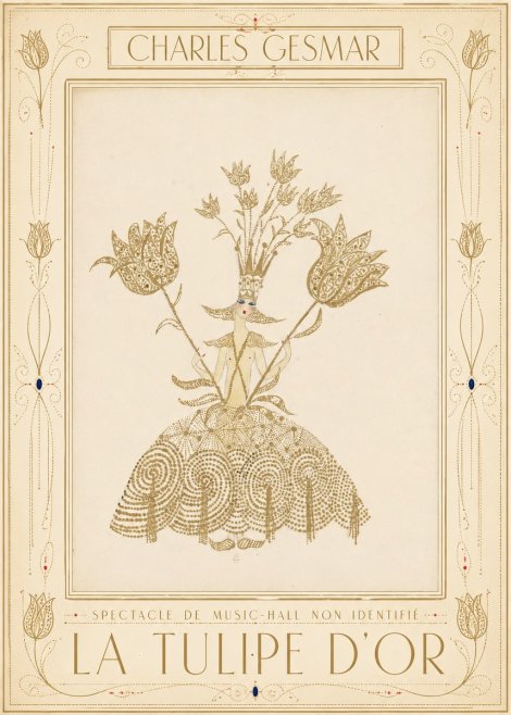 Charles Gesmar La Tulipe D'or No1 - Plakát