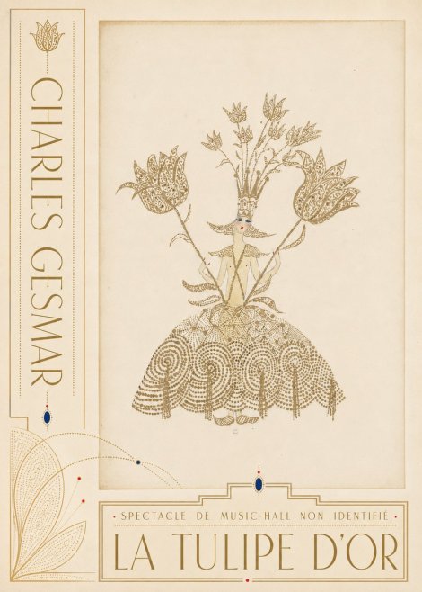Charles Gesmar La Tulipe D'or No2 - Plakát