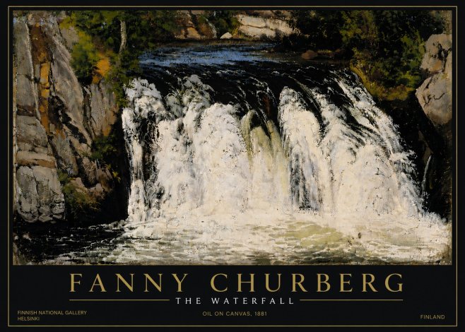 Fanny Churberg The Waterfall No6 - Plakát