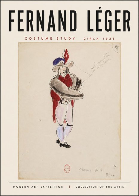 Fernand Léger Costume Study I No3 - Plakát