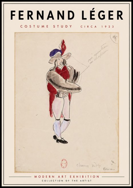 Fernand Léger Costume Study I No5 - Plakát