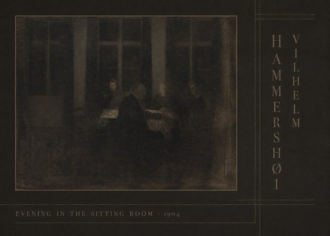 Vilhelm Hammershøi Evening in the Sitting Room No4 - Plakát