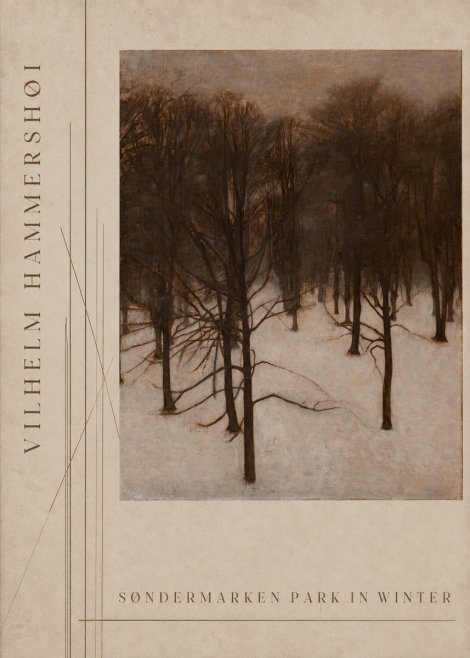 Vilhelm Hammershøi Søndermarken Park in Winter No2 - Plakát