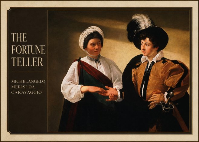 Michelangelo Merisi da Caravaggio The Fortune Teller III No1 - Plakát