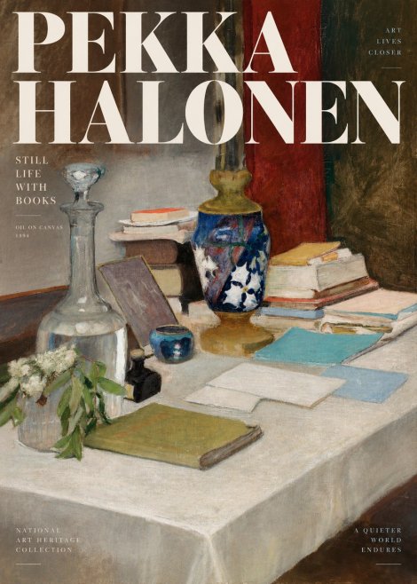 Pekka Halonen Still Life with Books No2 - Plakát