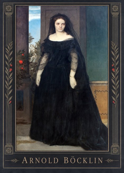 Arnold Böcklin Portrait of Mrs. Böcklin No1 - Plakát