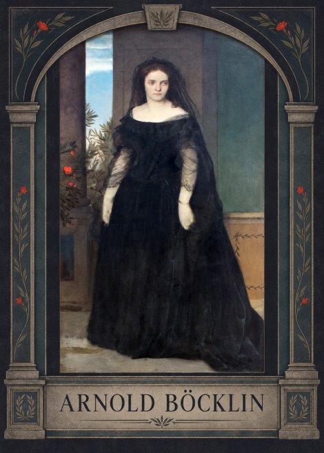 Arnold Böcklin Portrait of Mrs. Böcklin No3 - Plakát