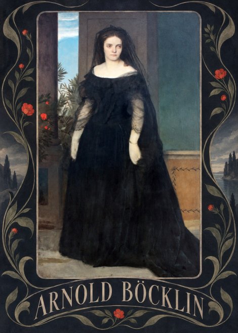 Arnold Böcklin Portrait of Mrs. Böcklin No5 - Plakát