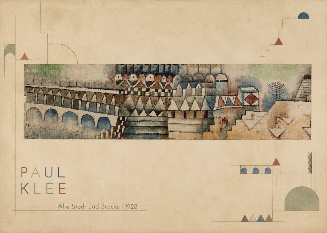Paul Klee Alte Stadt Und Brücke No2 - Plakát