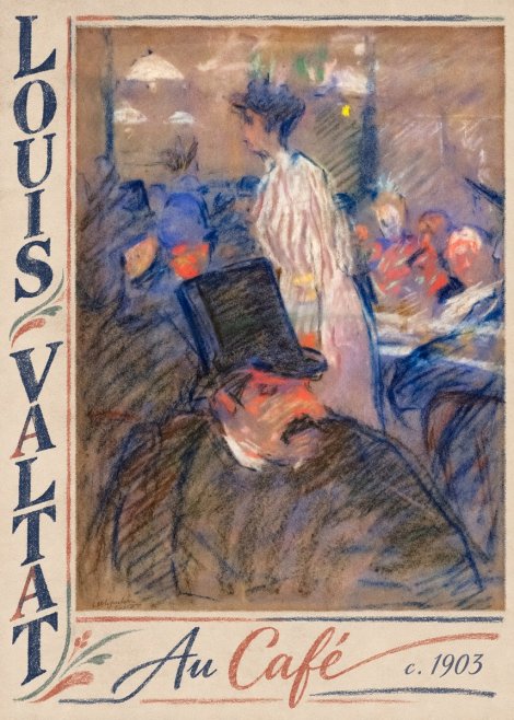 Louis Valtat Au Café No2 - Plakát