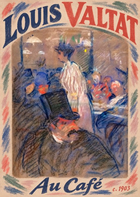 Louis Valtat Au Café No3 - Plakát
