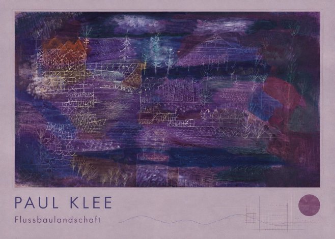 Paul Klee Flussbaulandschaft No2 - Plakát