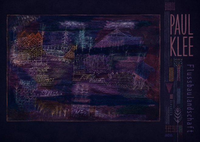 Paul Klee Flussbaulandschaft No3 - Plakát