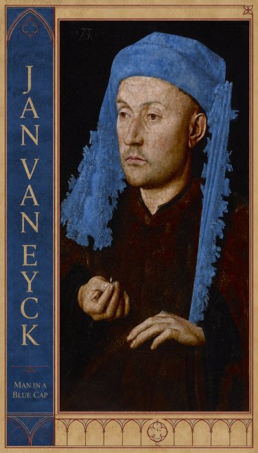 Jan van Eyck Man in a Blue Cap I No2 - Plakát