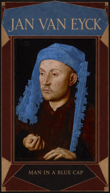 Jan van Eyck Man in a Blue Cap I No6 - Plakát