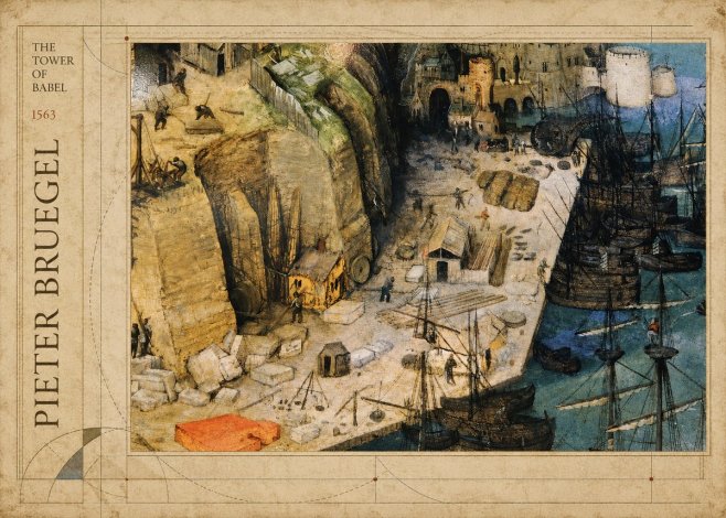 Pieter Bruegel The Tower of Babel XVIII No2 - Plakát