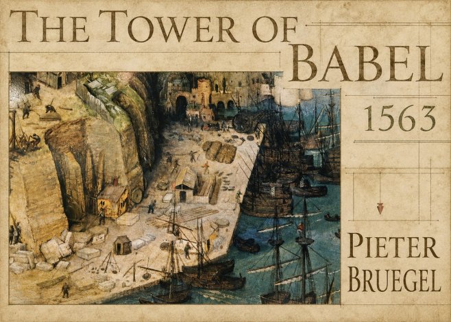 Pieter Bruegel The Tower of Babel XVIII No4 - Plakát