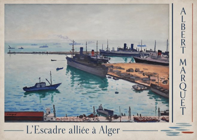Albert Marquet L'escadre Alliée À Alger No4 - Plakát