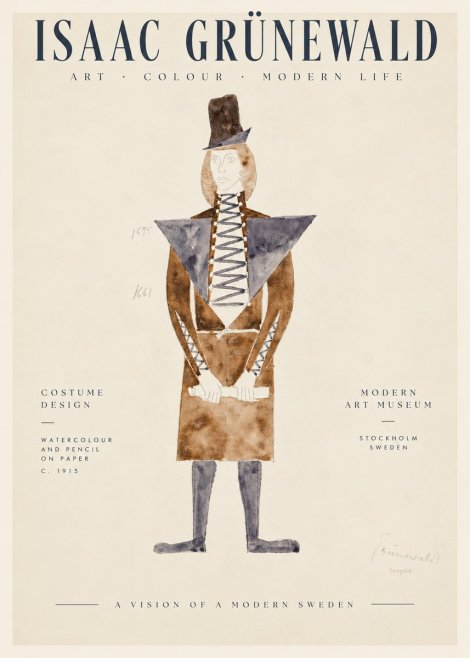 Isaac Grünewald Costume Design XIII No6 - Plakát