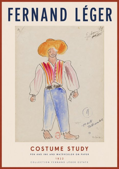 Fernand Léger Costume Study II No2 - Plakát