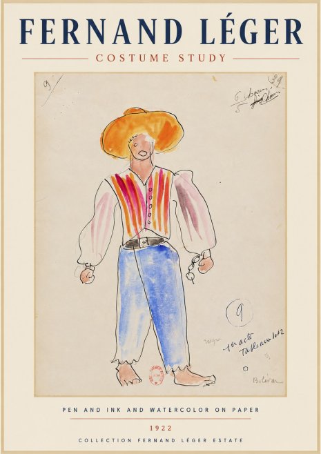 Fernand Léger Costume Study II No5 - Plakát