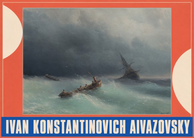 Ivan Konstantinovich Aivazovsky Shipwreck No2 - Plakát