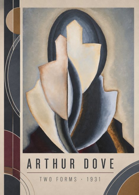 Arthur Dove Two Forms No2 - Plakát