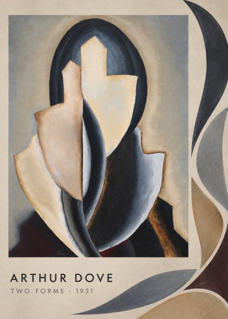 Arthur Dove Two Forms No3 - Plakát
