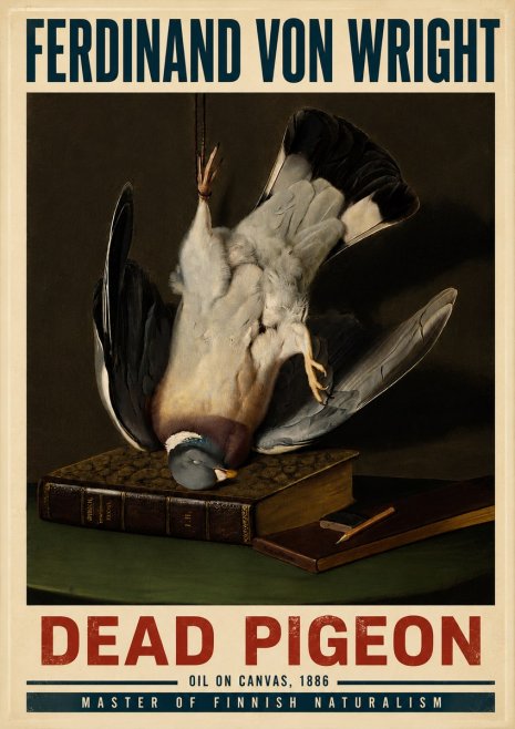 Ferdinand von Wright Dead Pigeon No6 - Plakát
