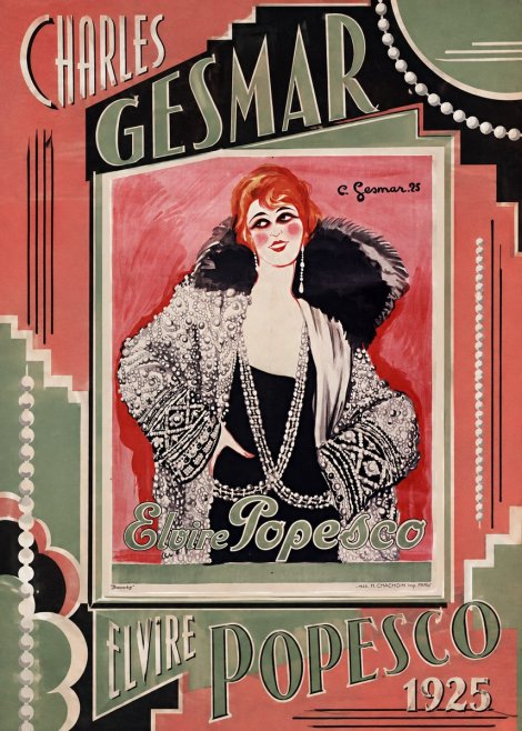 Charles Gesmar Elvire Popesco II No2 - Plakát