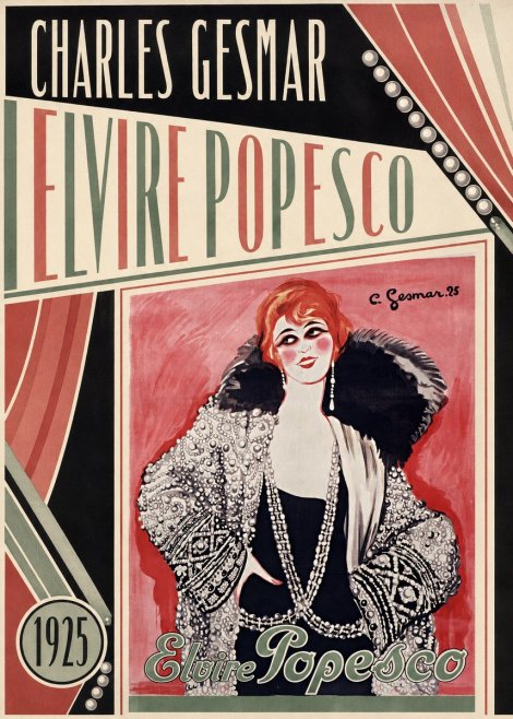 Charles Gesmar Elvire Popesco II No4 - Plakát