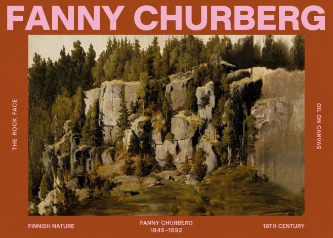 Fanny Churberg The Rock Face No2 - Plakát