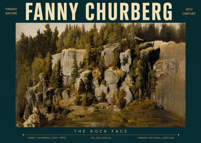 Fanny Churberg The Rock Face No3 - Plakát