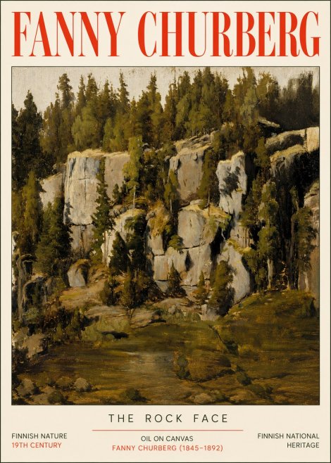 Fanny Churberg The Rock Face No5 - Plakát