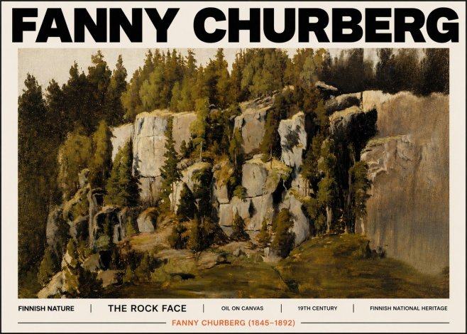 Fanny Churberg The Rock Face No6 - Plakát